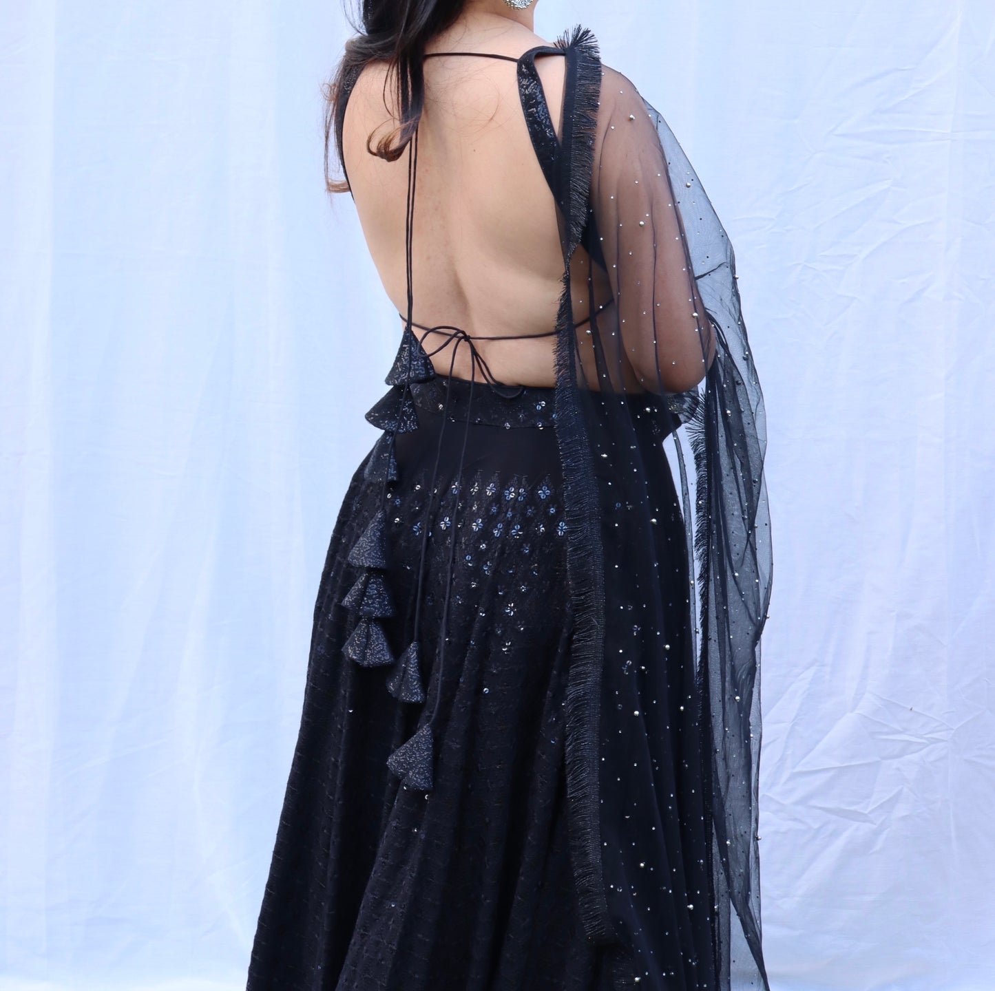 Black lehenga set