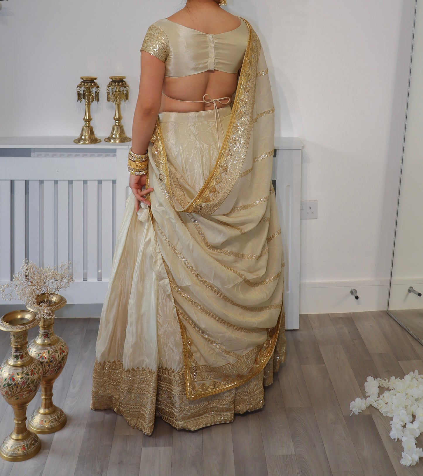 Banarasi tissue silk lehenga set